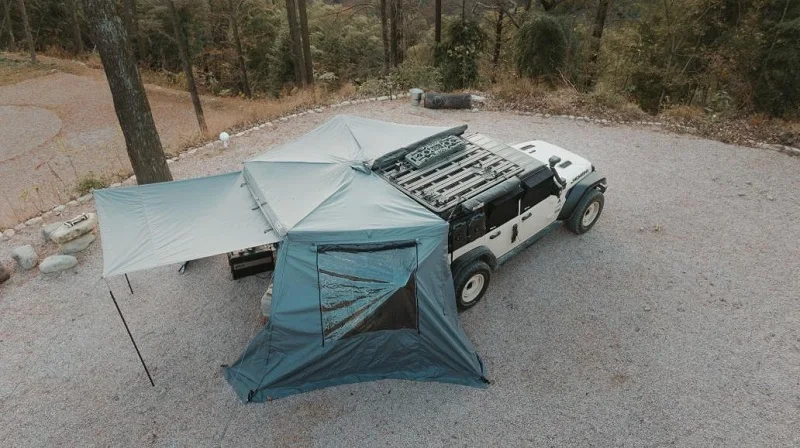 Land Outdoor 4x4 Off-Road Camper Side Shade Tent with Aluminum Roof Tent Accessories Car Tail Match
