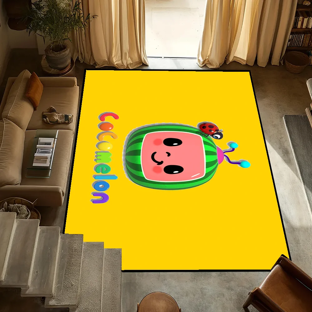 

small Bedside Kitchen Bath C-Cocomelon Living Home Cartoon House Bedroom Floor Matoormat BABY Large Carpet Rugecoration