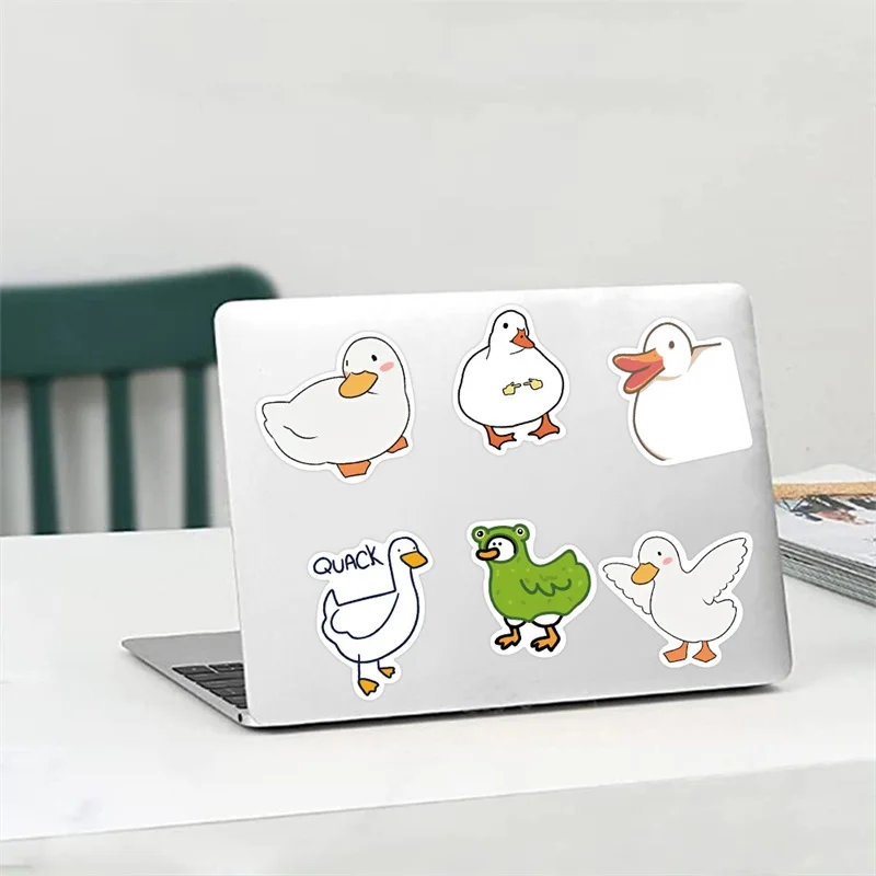 10/30/50PCS Cute Simple Duck PVC Sticker Aesthetic Children\'s Korean Stationery School Supplies Decoration Scrapbooking for Kids