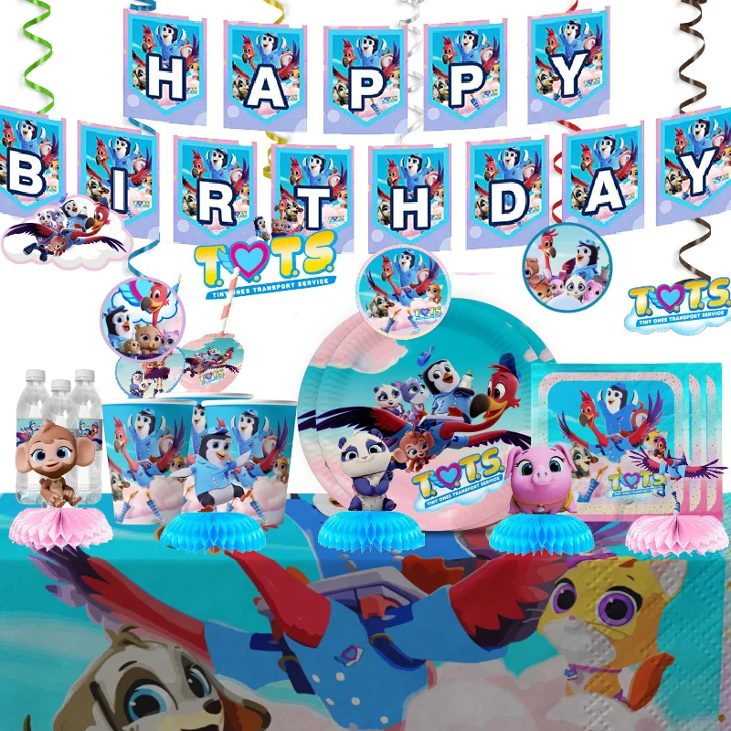 Disney Junior T.O.T.S.  TOTS Theme Moving Party Decoration Balloon Plate Banner Backdrop Cake Supplies Banner For Baby Shower