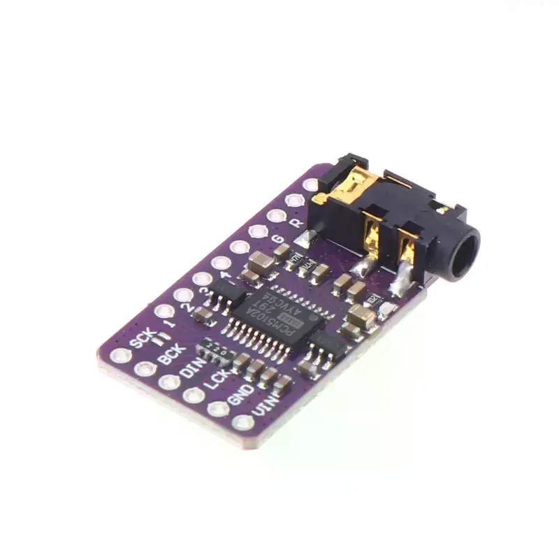 Picture 5: GY-PCM5102 I2S Player Module Interface I2S PCM5102A DAC Decoder For Raspberry Pi PHAT Format Board Digital PCM5102 Audio Board