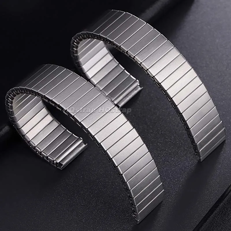 Elastic Stainless Steel Strap 16mm 18mm Expansion Stretch Metal Watch Band for Huawei Watch GT3 GT2 46mm Universal Bracelet