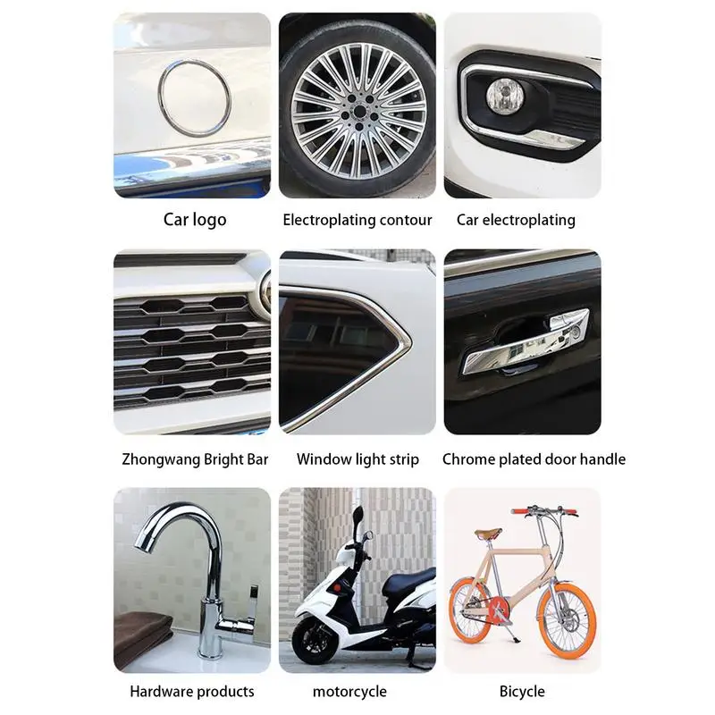 Metal Polish Cream 200g Plating Protection Agent Electroplating Shine Restorer Rust Rust Remover For Automobile Chrome Trim Car