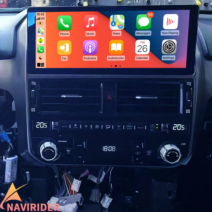 10.9inch Multimedia Video Player Head Unit CarPlay For Lexus GX460 GX400 2009 - 2021 Screen GPS Navigation AHD Android 14 Stereo