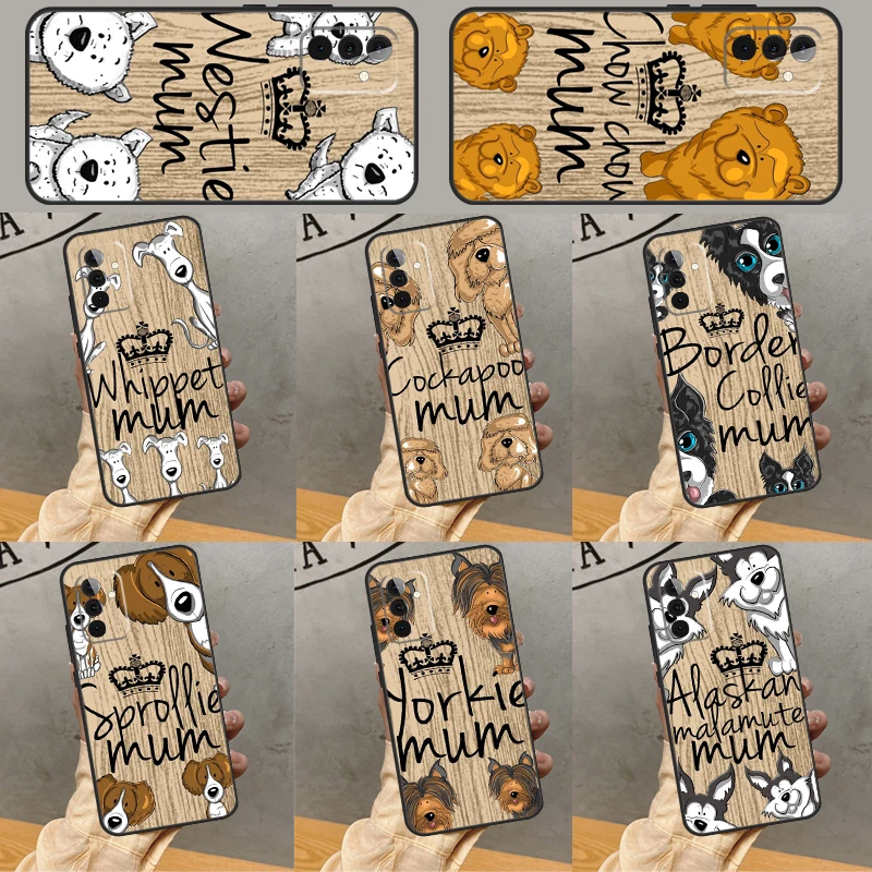 Labrador Jack Russell Corgi mamá perro para Samsung Galaxy A54 A14 A16 A26 A36 A56 A22 A32 A52 A55 A35 A05 A06 A15