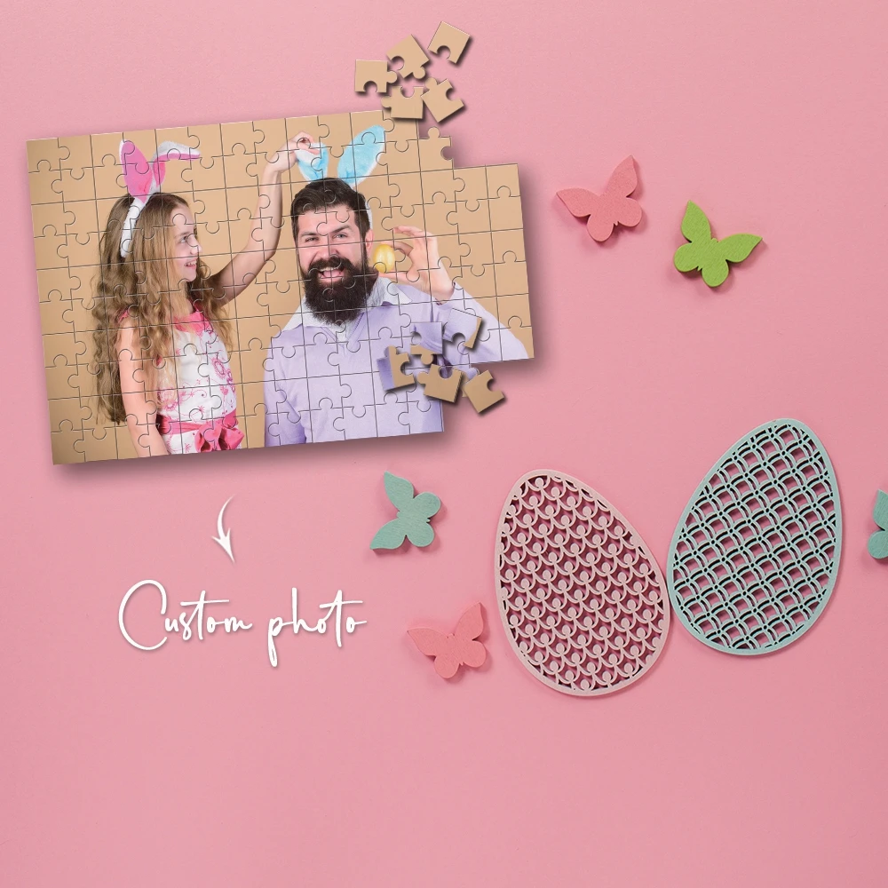35/150/300/500/1000pcs happy kids Customizable Picture Personalized Photo Custom DIY Personalised Photo Portrait Puzzles  Commem