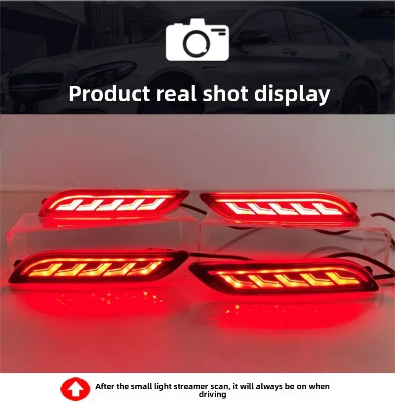 For Lexus RX300 RX350 RX450 2023-2026 Car Rear Bumper Light Reflector Upgrade LED Driving Brake Warning Light Navigation Light detail image 9