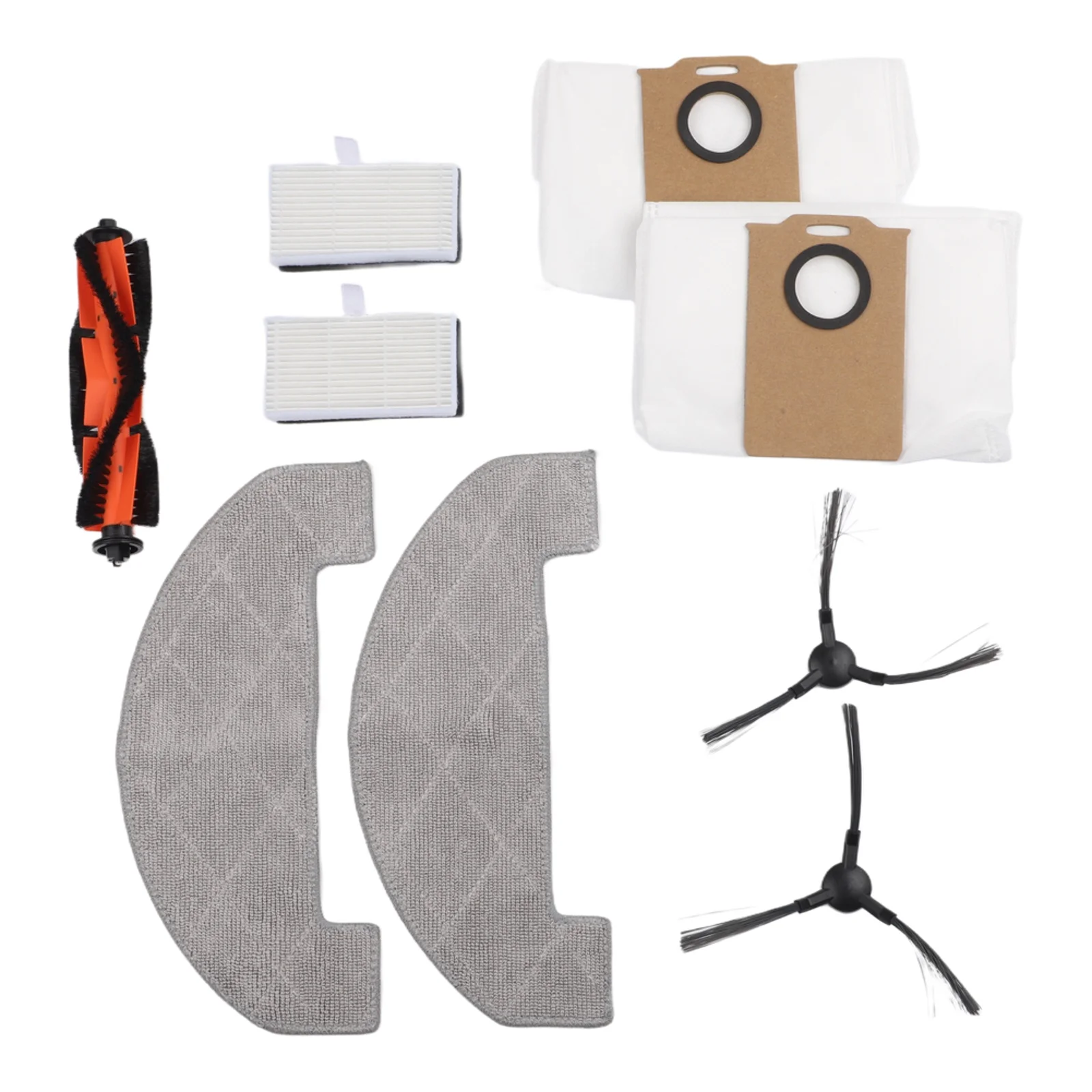 Accessory Pack for MONSGA MS1 MAX Robot Vacuum Main Brush Mop Cloths Filters and Dust Bags for Enhanced Dirt Collection