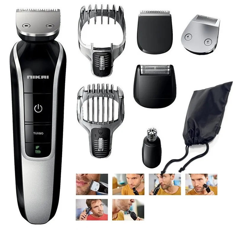 Men's grooming kit electric shaver for men beard hair trimmer facial body shaving hair cutting machine waterproof