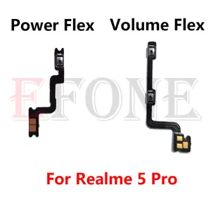 Bilashmart OPPO Realme 5 Pro C1 C2 C3 C3i C30 C31 C33 C30S C53 A1K Power On Off Switch Volume Side Button Flex Cable Repair Parts