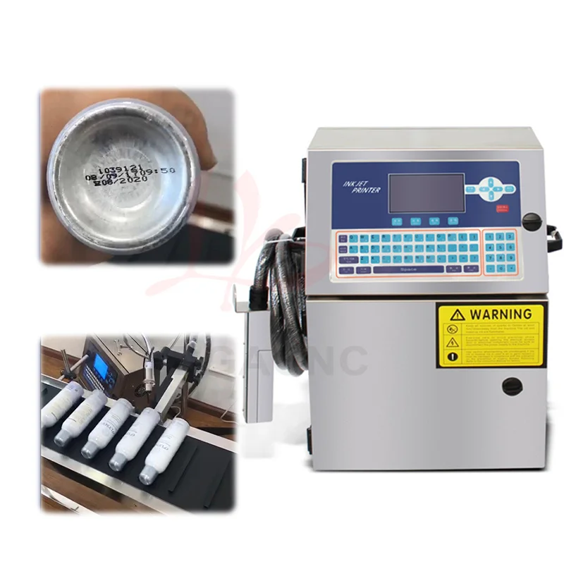 LY Assembly Line Inkjet Printing Machine 360° Rotatable Printhead Cosmetic Drinks Bottle Cap Coding Machine Spray 1-4 Lines