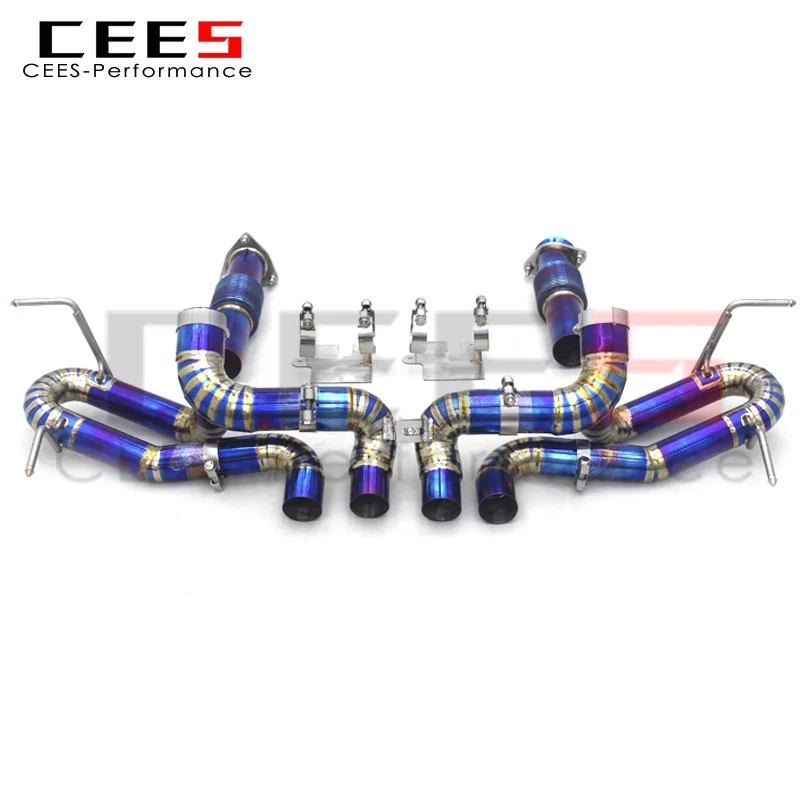 

CEES Catback Exhaust System For CORVETTE C8 2019-2023 Escape Exhaust Pipe Muffler Catless Downpipe