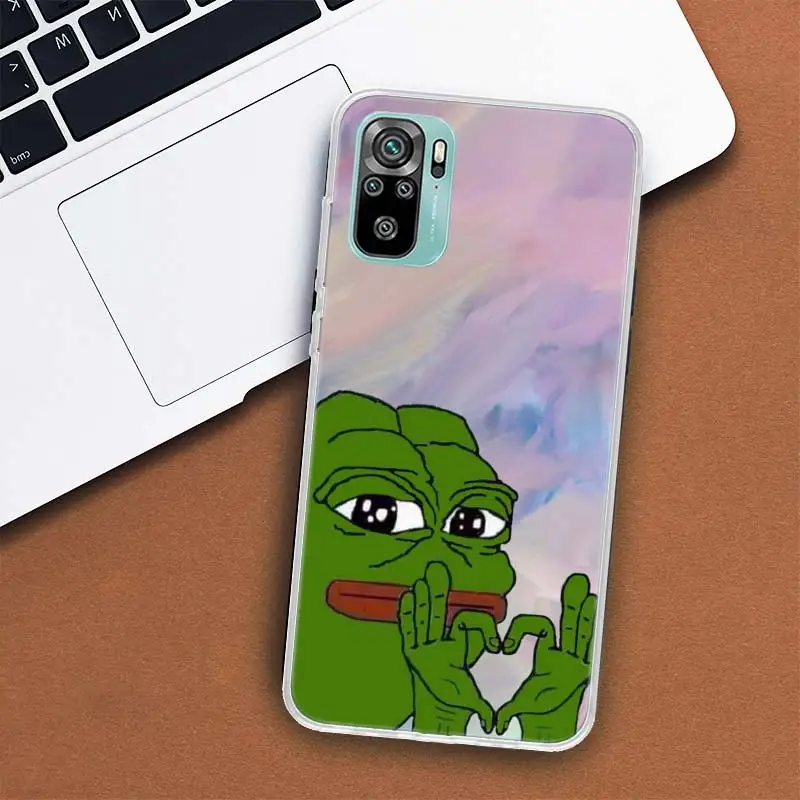 Sad Frog Meme Phone Case For Xiaomi Mi 12T Pro 12X 11 Ultra 10 12 Lite 13 5G 11i 11T 10T 9 9T 8 6X 5X Cover Soft Fundas Pattern