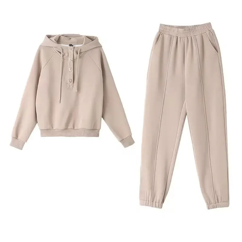 

2 Piece Harajuku Women Casual Sports Pant Sets Spring Autumn Loose Leisure Korean Fashion Tops Sweatpants Suit Joggers Women Y2k