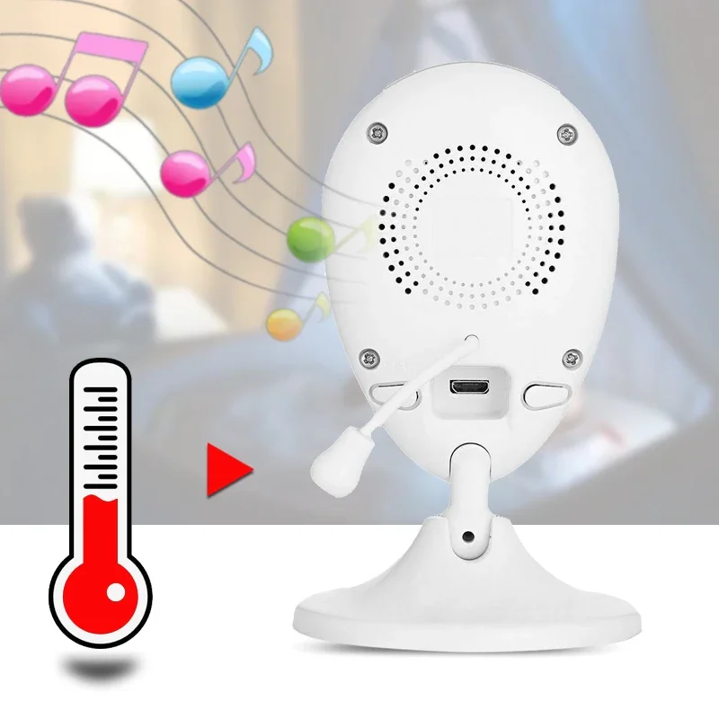 مراقبة الطفل 2025 للرؤية الليلية درجة الحرارة التهويدات الاتصال الداخلي VOX وضع كاميرا فيديو اسلكية تخاطب جليسة الأطفال كاميرا 2Way Talk #5