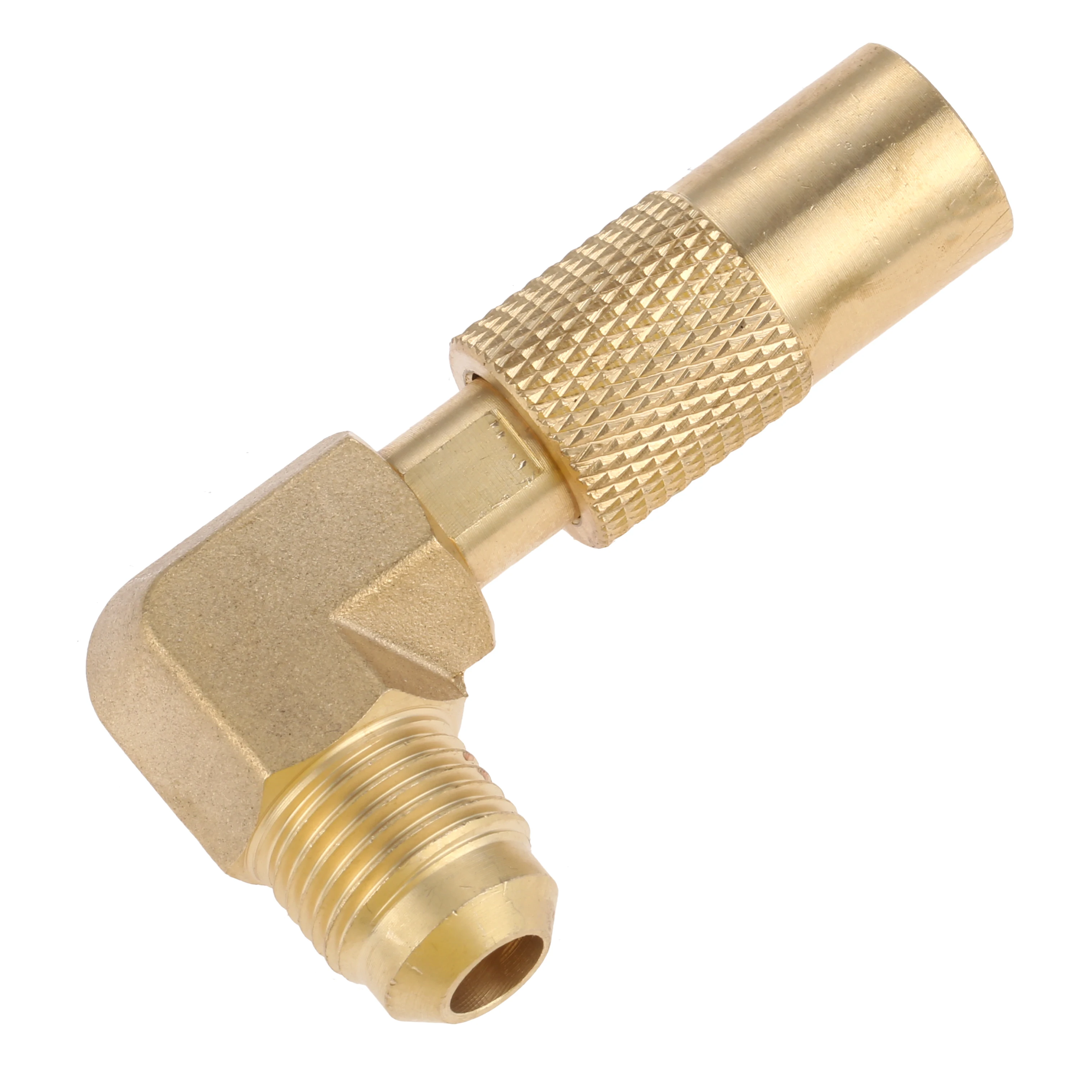 1Pc Solid Brass 3/8inch Male Flare Propane Adapter Connect 90 Degree Elbow Low Pressure fit for BlackStone 17-22in Gas Griddle