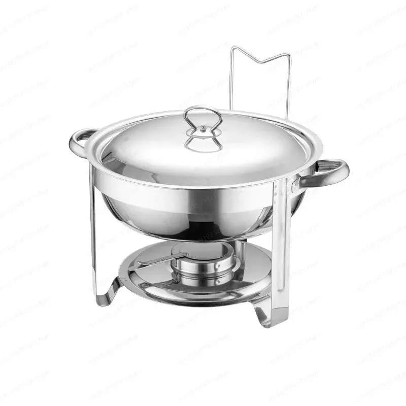 

Stainless steel buffet stove, food heating and insulation stove, round alcohol stove can be hung in the hotel restaurant