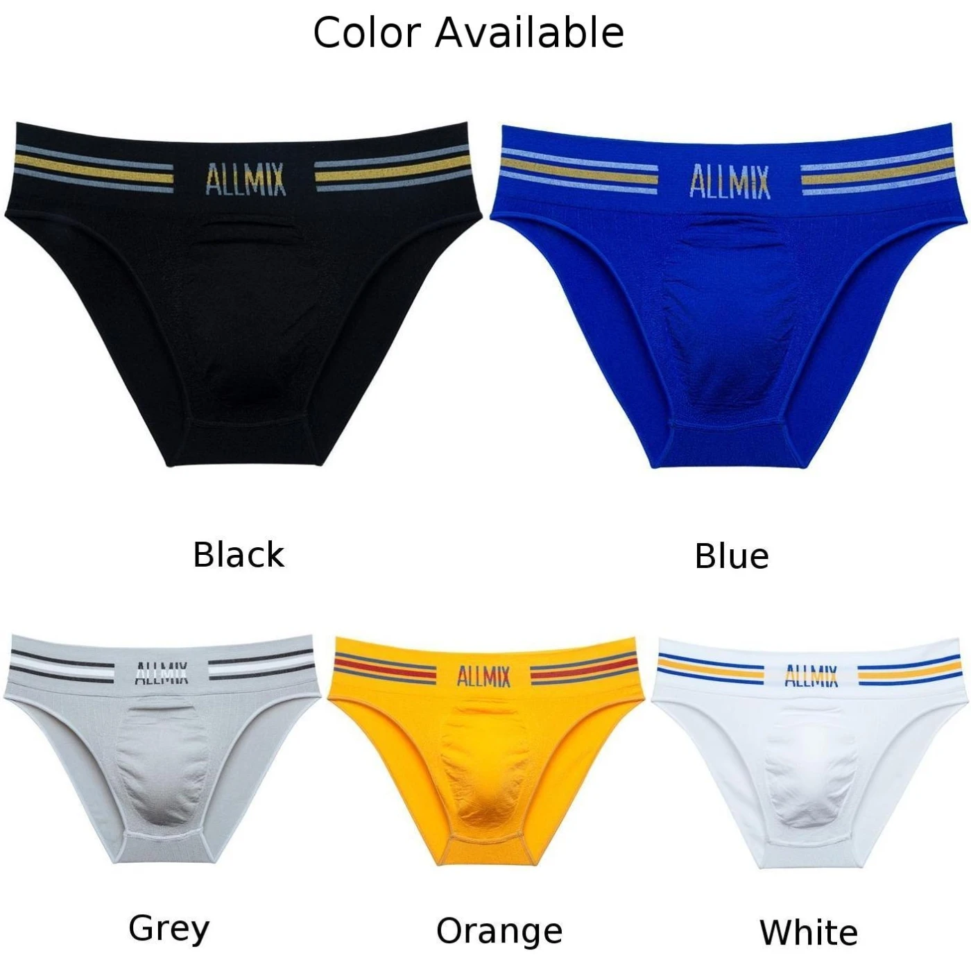 Sexy Men\'s Cotton Briefs Striped Waist Underwear Low Rise Bulge Pouch Panties Boxer Shorts And Underpants Underwear Man