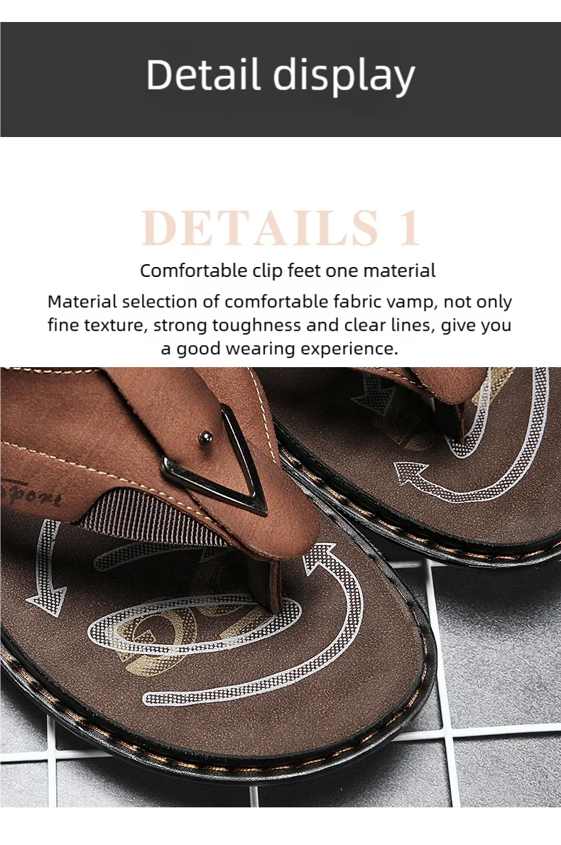 Flip-Flops Summer Classic High-Quality Fashion Soft-Sole Non-Slip Comfort Breathable Light Outdoor Men's Casual Walking Slippers