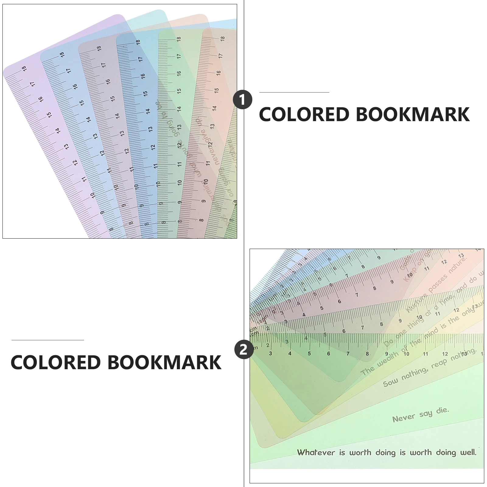 

8Pcs PVC Highlight Bars Colored Reading Strips for Children Bookmark to Aid Dyslexic Readers Reduce Stress Students Supplies