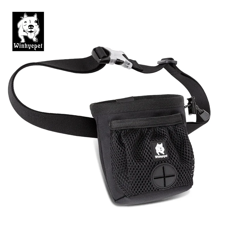 WINHYEPET YB1901Pet Outing Snack Bag Multifunctional Dog Trainning Snack Bag Nylon Webbing Donaford Carabiners Belt Plastic Clip