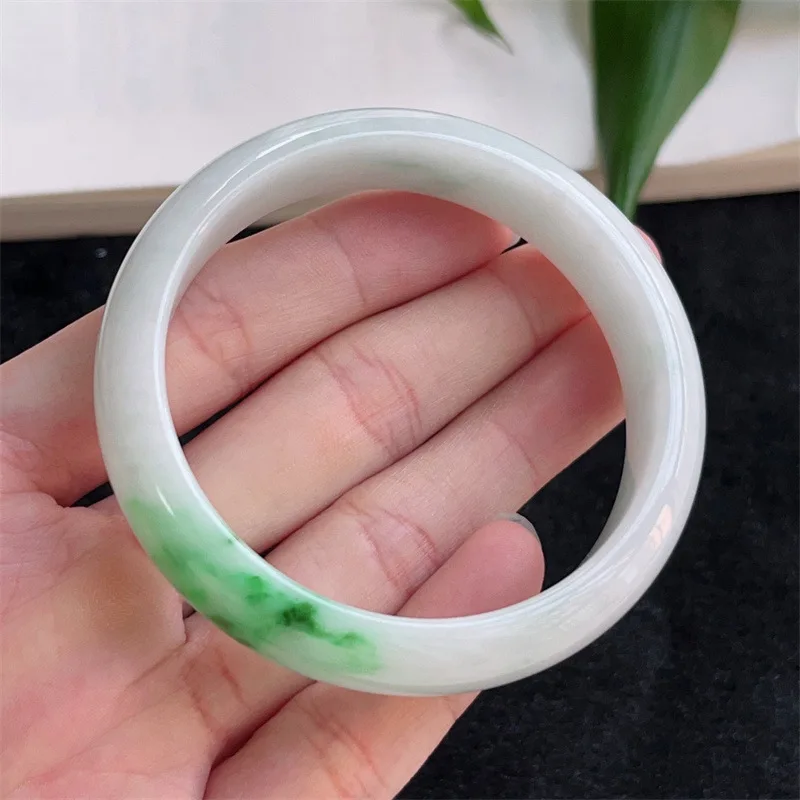 Zheru Jewelry Natural Myanmar Jade 54mm-62mm bracelet exquisite princess bracelet send girlfriend send mom