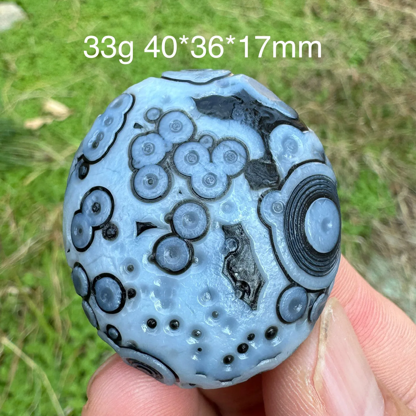 Natural Sardonyx Black Agate Alxa Gobi Eye Rock Mineral Specimen Energy Crystal Chakra Reiki Healing Stone Garden Decor DD1-8