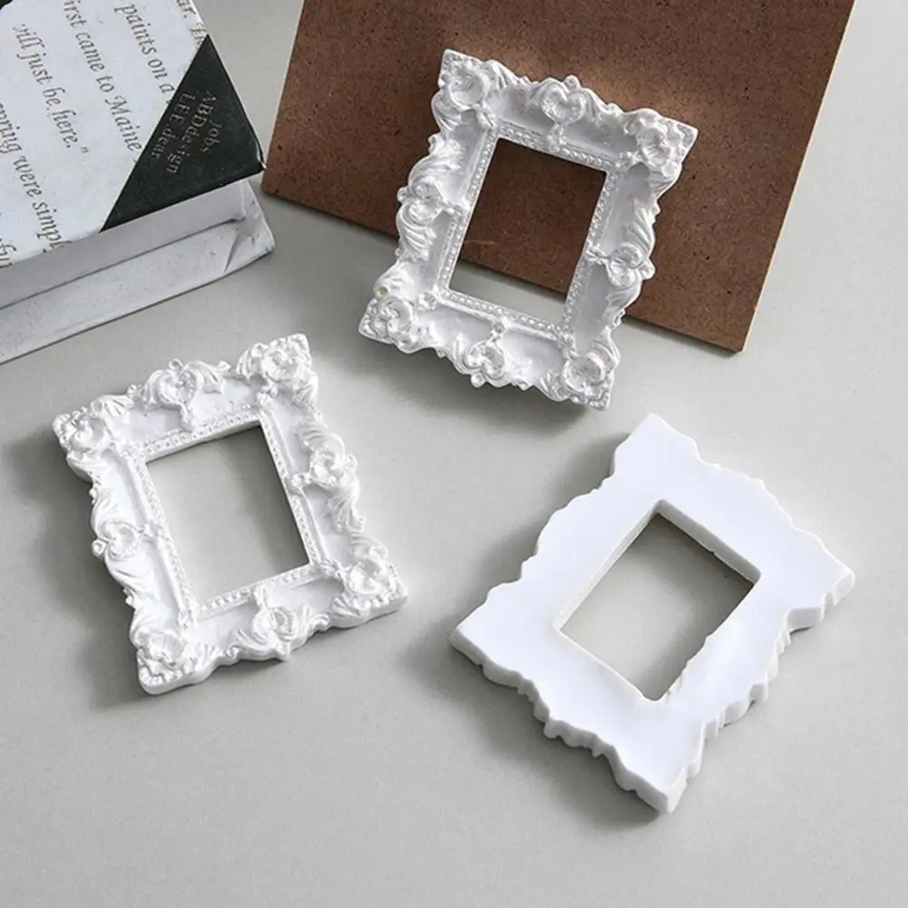 2Pcs Beautiful Durable Retro Photo Frames Vintage Retro Photo Frames Earrings Necklace Jewelry Photography Prop Decorative