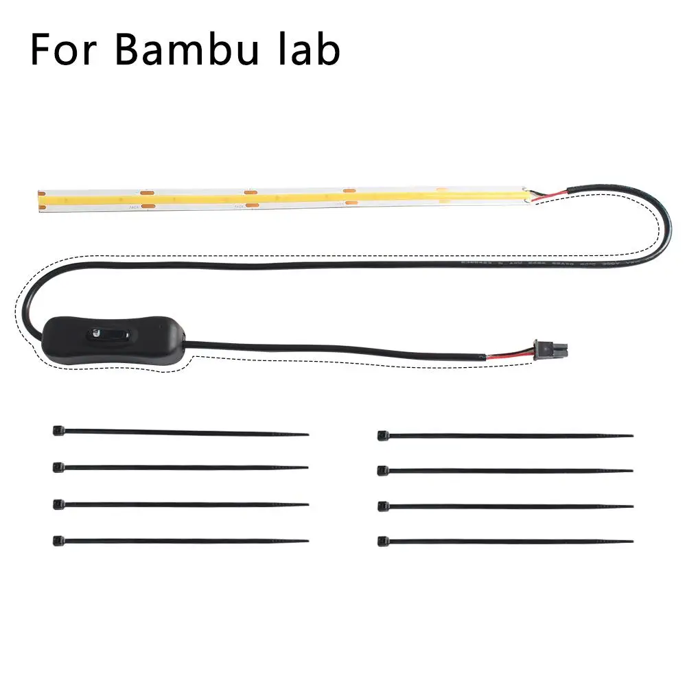 3D เครื่องพิมพ์อุปกรณ์เสริมเหมาะสําหรับ Bambu Lab Tuozhu A1/A1mini LED Light Strip อะแดปเตอร์ที่สามารถเชื่อมต่อกับแสง A2A5