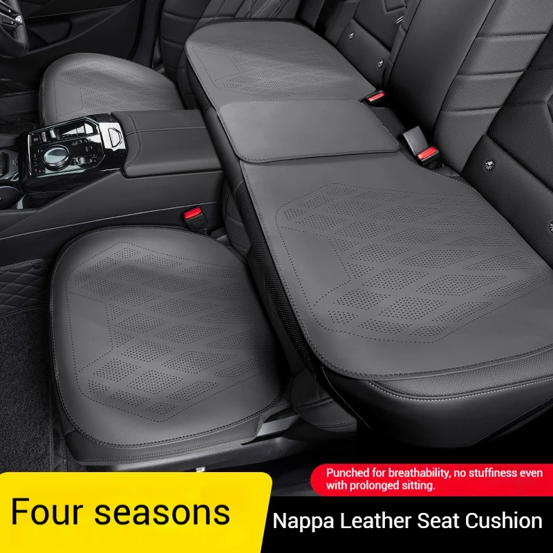 For Alfa Romeo Giulietta Mito 159 Giulia Stelvio 156 147 Tonale 2025,Car Nappa Leather Ventilated Seat Cushion Car Seat Cover