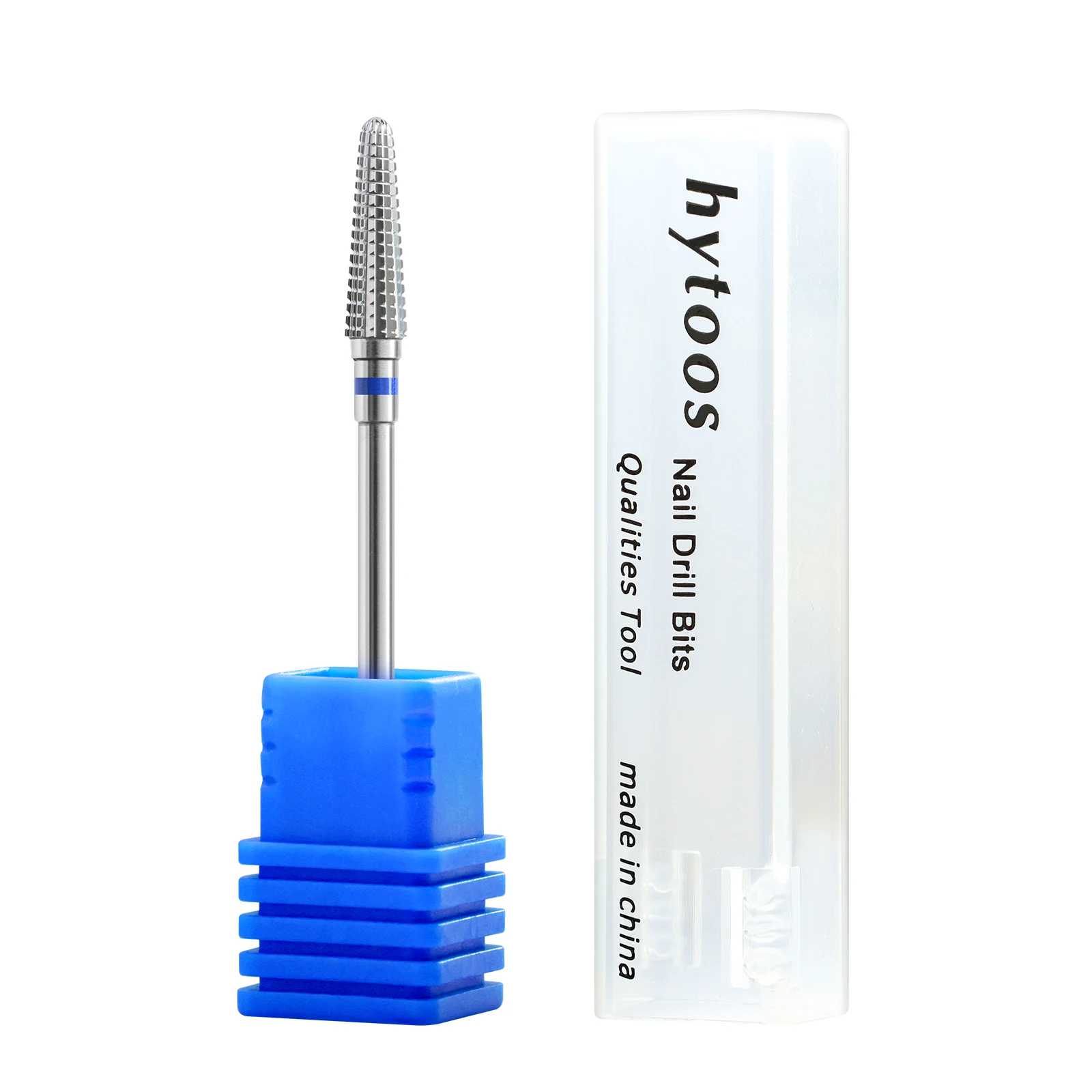 HYTOOS Kegel Nagelhaut Nagel Bohrer Gerade Cut Konische Hartmetall Nagel Bit Maniküre Gel Polish Remover Elektrische Bohrer Zubehör – Detail 6