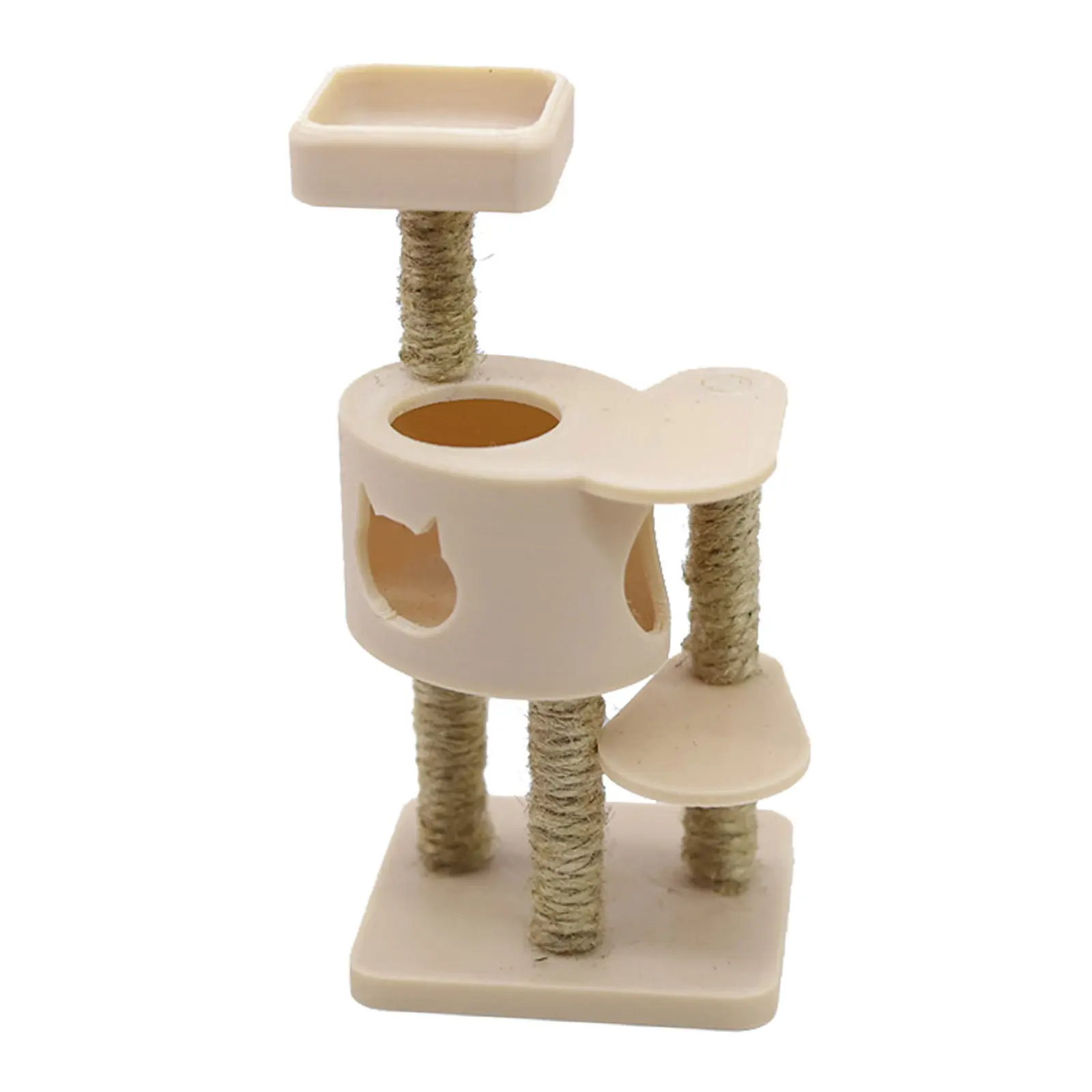 

Миниатюрная многоуровневая лесенка для кошек в масштабе 1:12, пластиковая, для кукольного домика, аксессуар для миниатюрного домика, украшение для мини-дома