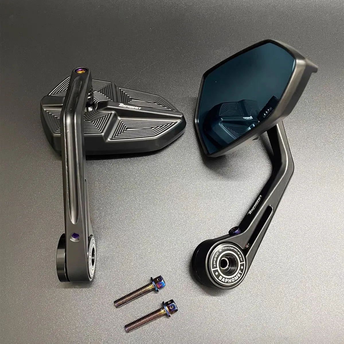 Suitable for universal modification of rearview mirrors such as Yamaha, aluminum alloy handle rearview mirrors