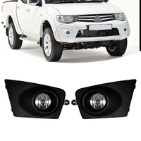 For Mitsubishi Triton 2009 2010 2011 2012 2013 1 Set Waterproof Front Bumper Fog Lamp Assembly Halogen Bulb Headlights H11 12V