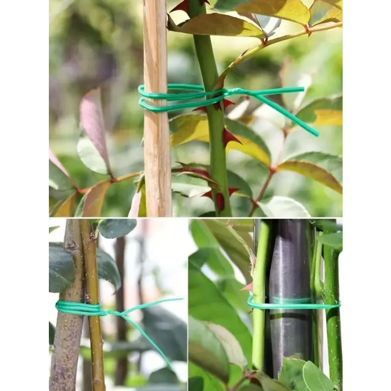 1pc Reusable Plastic Garden Plant Tie Reel - Multi-use Durable Tree Tie Cable With Cutter For Home & Garden