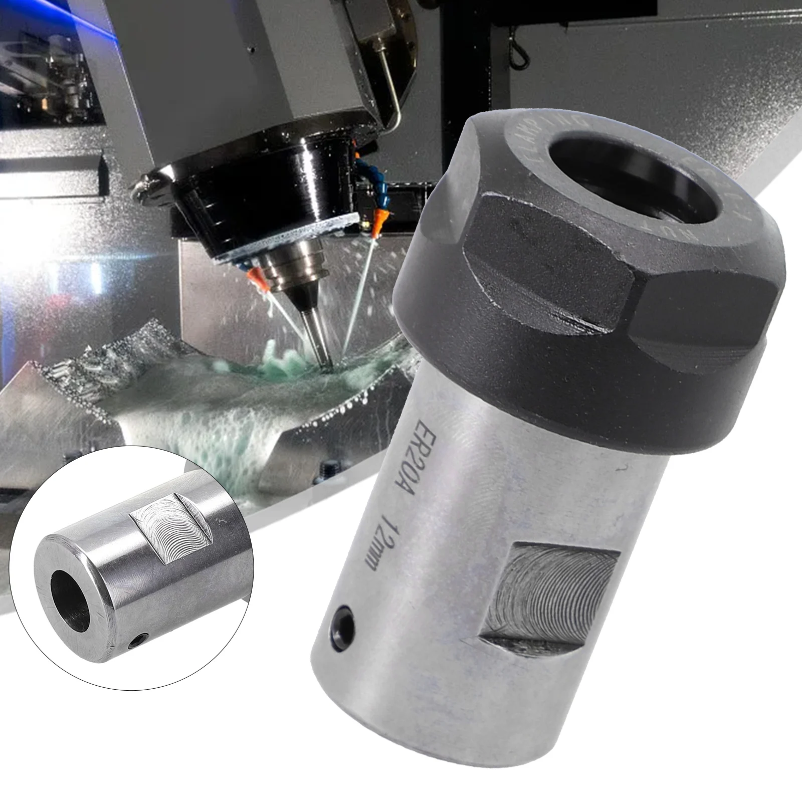 

Motor Shaft Collet Chuck ER11 ER16 ER20A 5-16mm Extension Rod Chuck Type A Nut Type For Deep Hole Processing Toolholder CNC