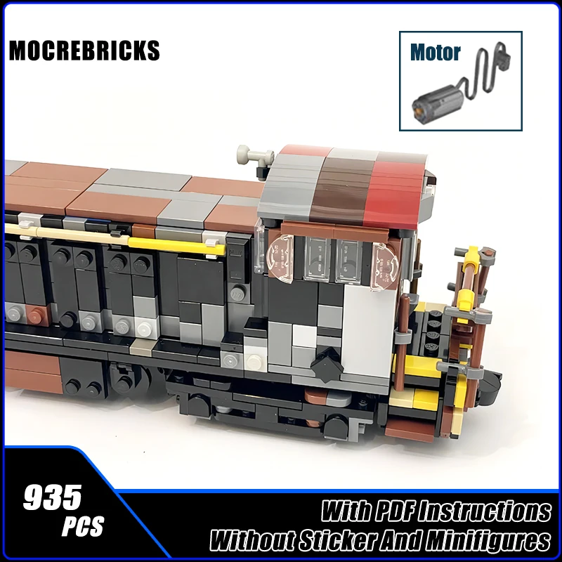 

MOC City Railway Motor Train LS-1000 Diesel Electric Switcher Locomotive Technology Building Blocks Model Kid's DIY Bricks Toys