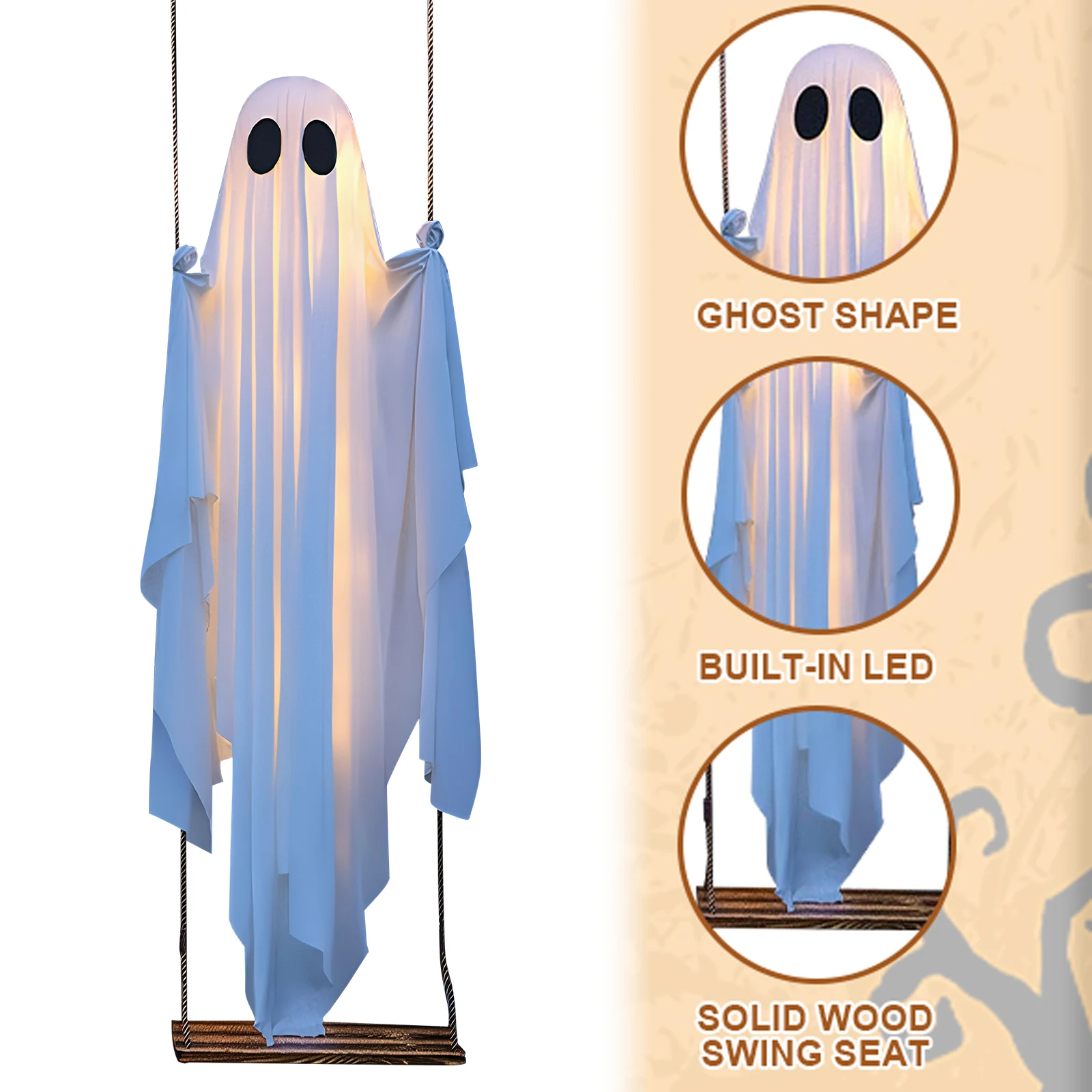 Halloween Hängender Schaukelge – Outdoor Lighting Tree Bewertung und Preis