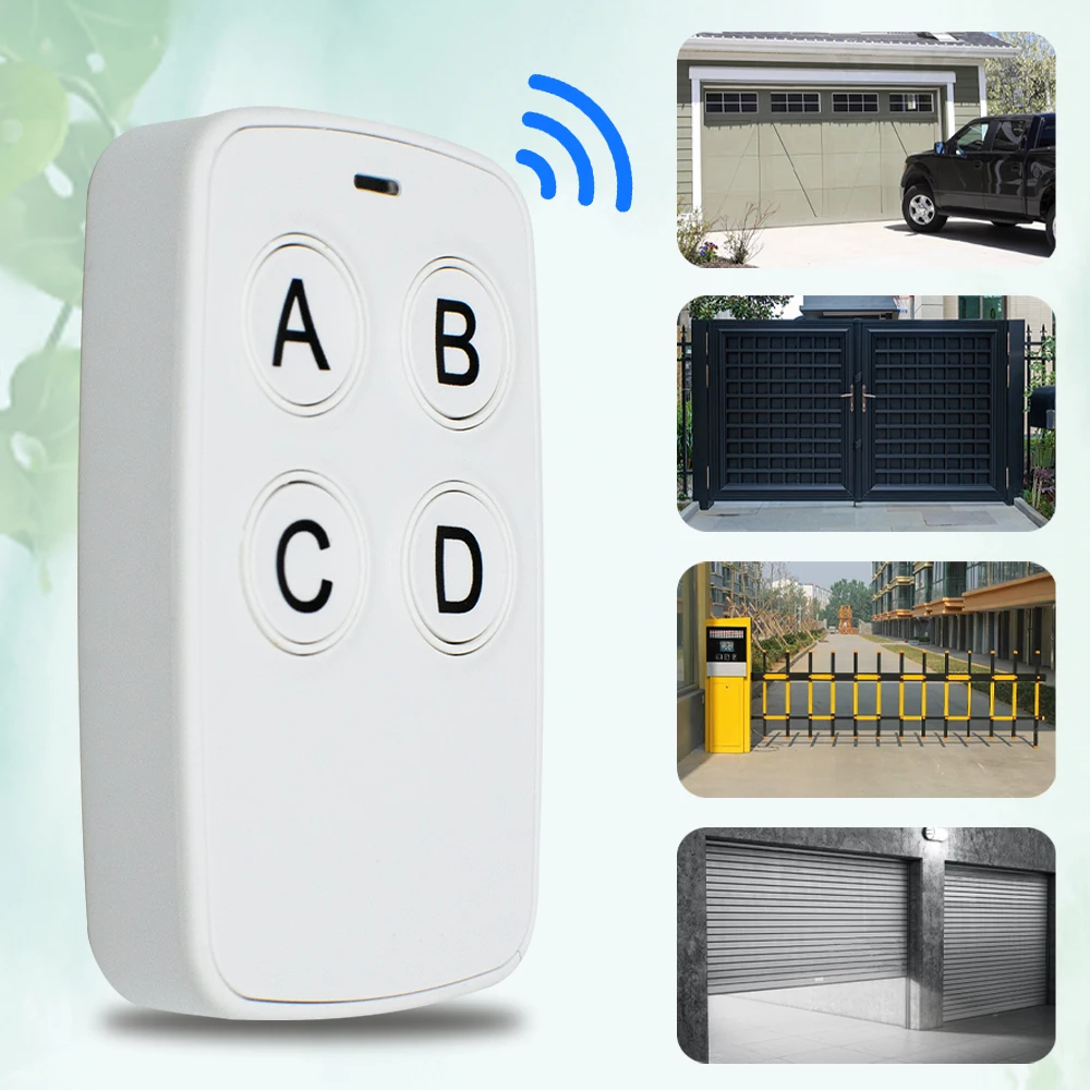 รีโมทคอนโทรลประตูโรงรถอเนกประสงค์ 280-868MHz 433MHz แบบรีดรหัส  สำหรับคัดลอกสัญญาณ  คล้ายกุญแจรีโมทประตู