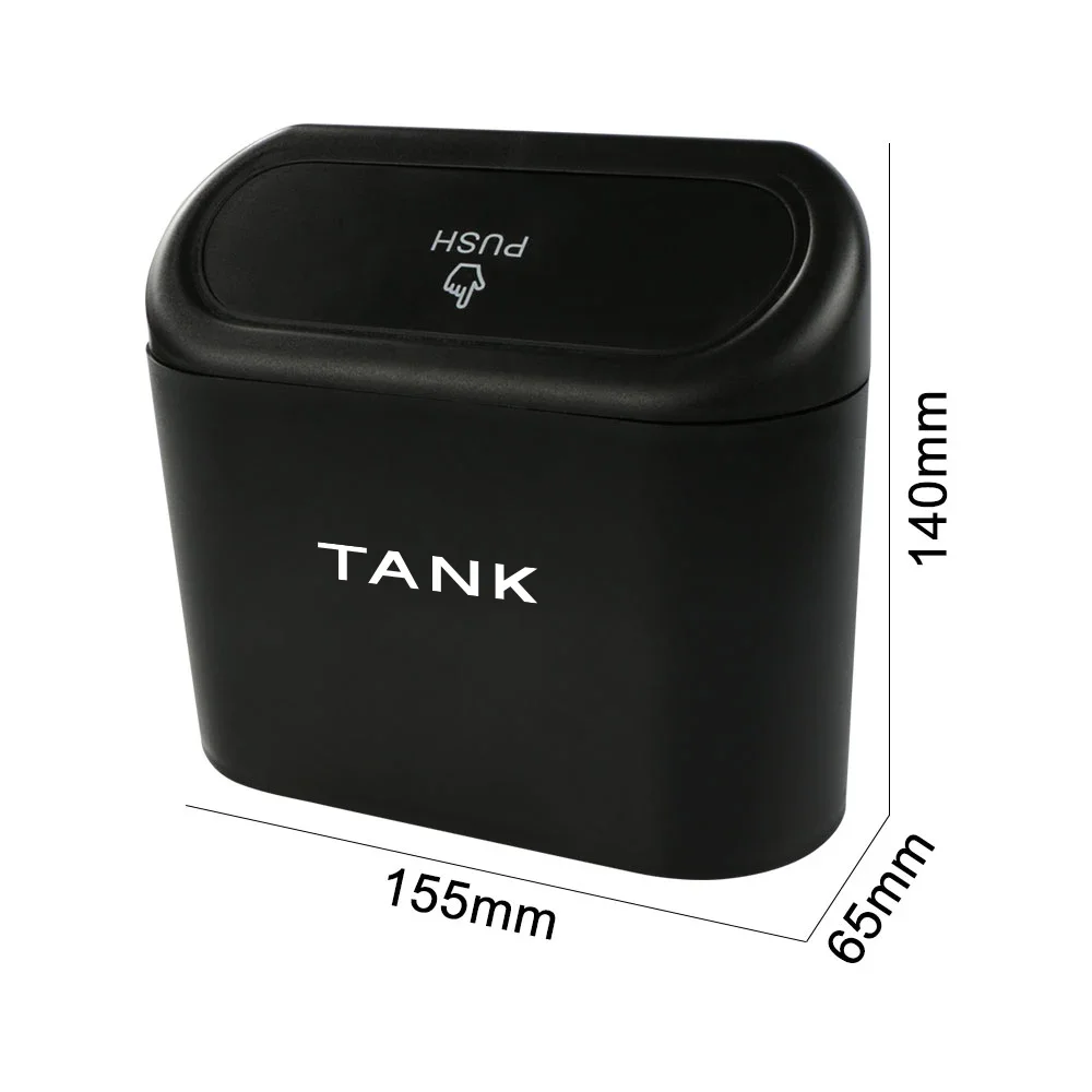 For GWM Tank 300 500 ABS Plastic Car Trash Bin Hanging Garbage Dust Case Plastic Trash Can Auto Interior Storage Accessories