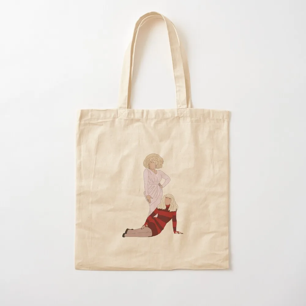 

Trixie and Katya Tote Bag shopping cart bags Portable shopping bag Shopping bags Canvas Canvas Tote Bag