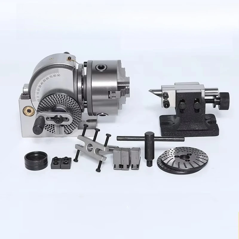 Universal Dividing Head BS-0 5Inch 3 Jaw Chuck Dividing Head Set Precision Semi Universal Dividing Head