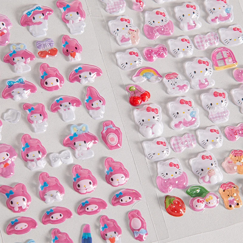 2026Sanrio Zootopia Frozen Stickers Bonbon Drop Seal Relief Stickers Phonecase Scrapbook Sticker Party Favors Gift