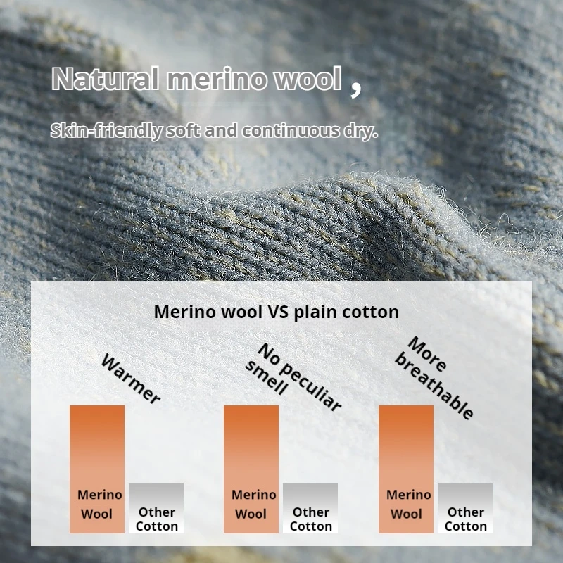 Naturehike Merino Wool Socks Sports Ultralight Men Women's Mid-Calf Outdoor Mountaineering Running Hiking Socks 1 Pair Thermal