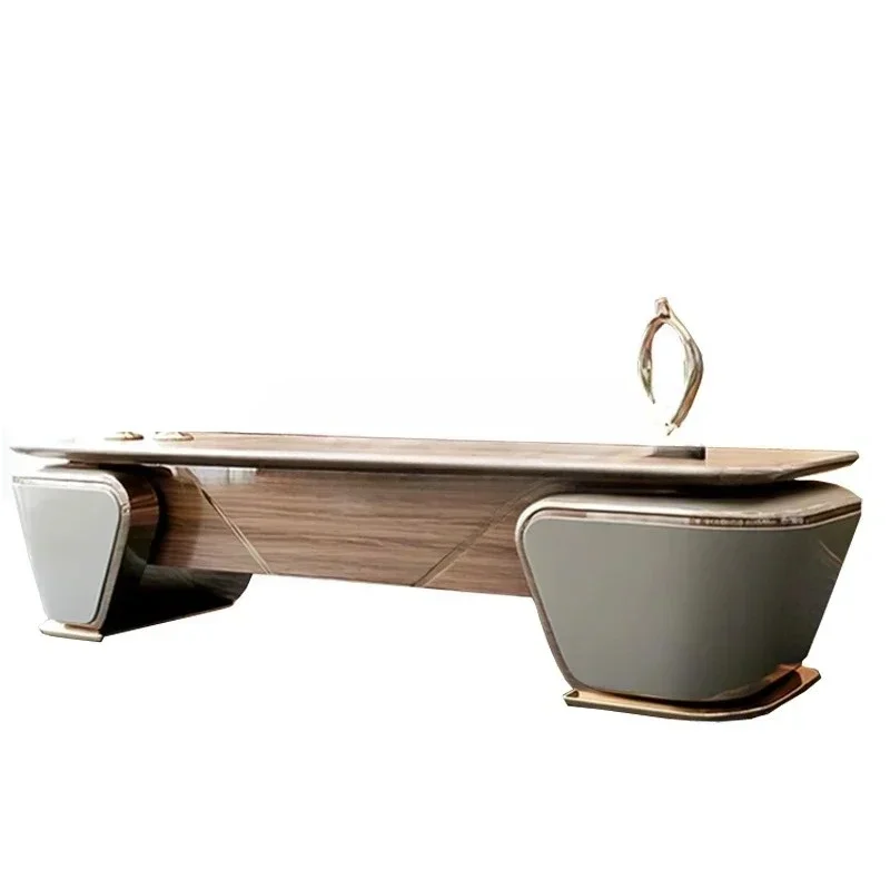 Modern simple desk boss table high-end paint large class table creative solid wood desk