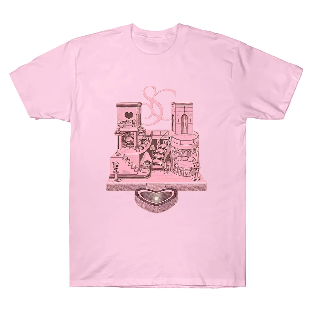 Sabrina Carpenter Merch T Shirts Sabrina Carpenter House Tour Graphic Clothes Men Short Sleeve Tee Unisex Cotton Top Causal Y2K