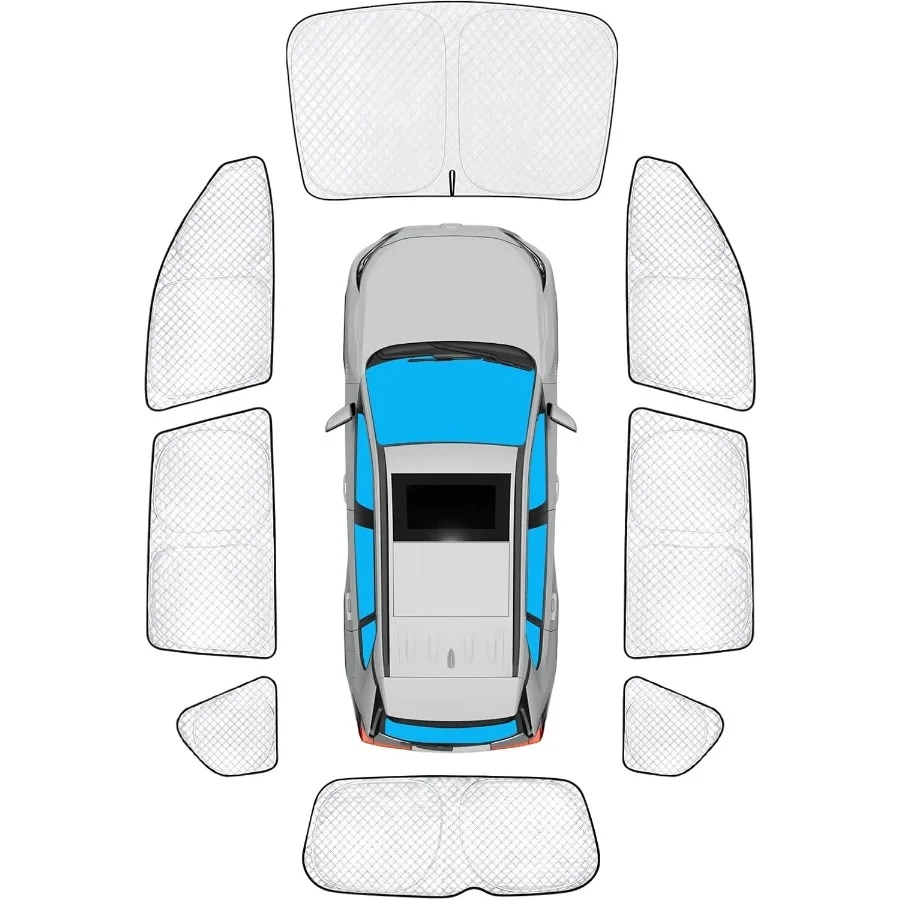 

8pcs Full Window Sun Shade Custom Fit for RAV4 20062012 Accessories Privacy Car Window Covers Sunshade for Windshield Side Rea