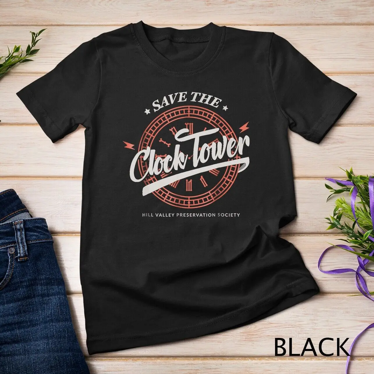 Save The Clock Tower T-Shirt - Movie Quoten Unisex T-shirt