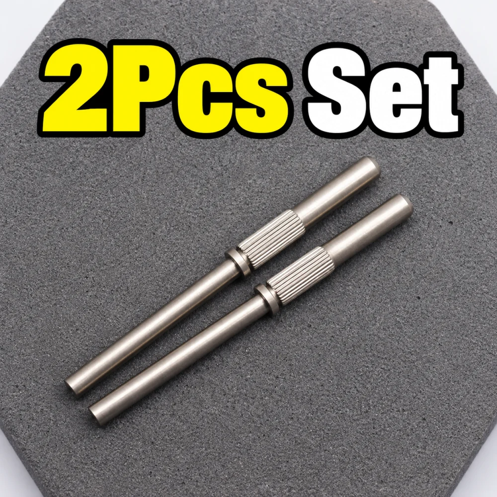 2Pcs Nail Drill Sanding Mandrel Set with 3mm Short And Long Holder 2.35mm Shank for Mini Sanding Bands Electric Manicure Tool