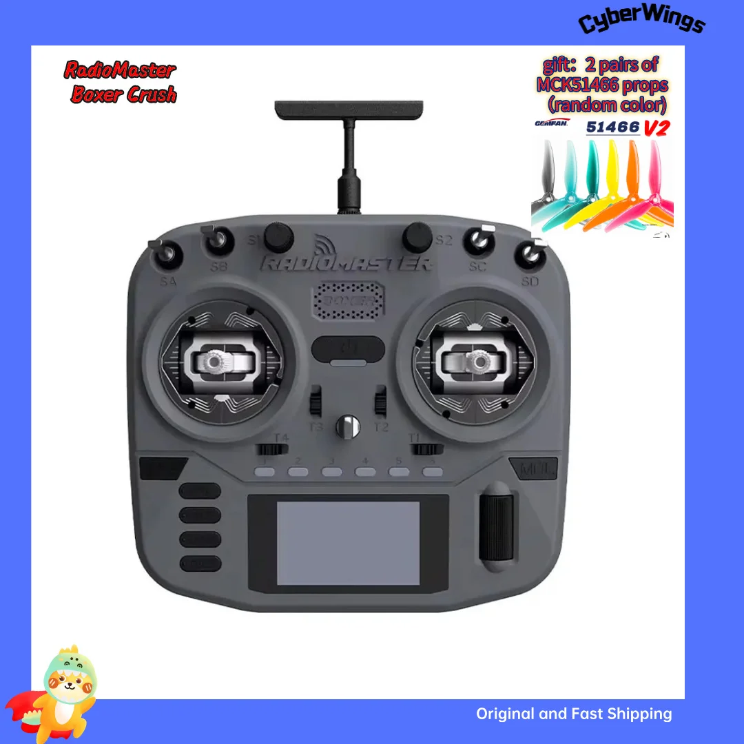 

In Stock Radiomaster Boxer Crush 2.4GHz ELRS16-Channel Radio Transmitter with AG01 Hall Gimbal FPV Parts